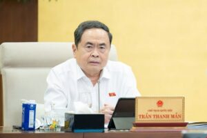 Ủy viên Bộ Chính trị, Chủ tịch Quốc hội Trần Thanh Mẫn cho ý kiến về dự án Luật Xây dựng