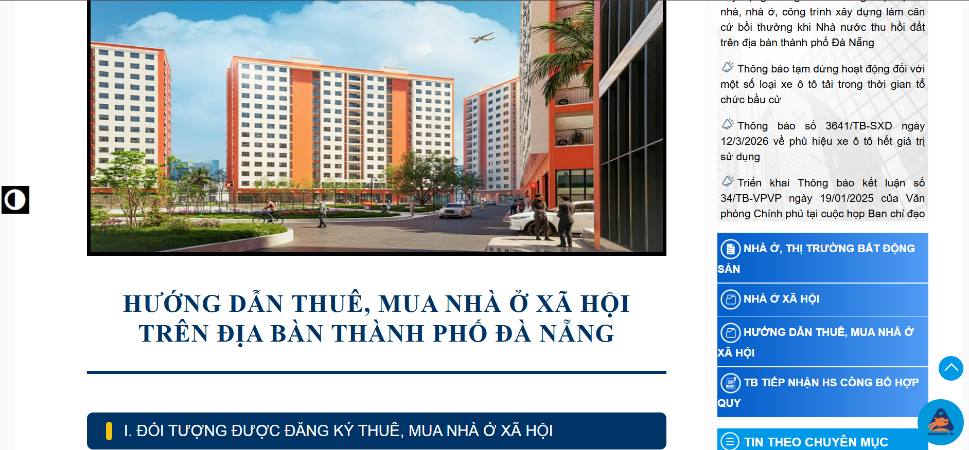 Ra mắt chuyên mục hướng dẫn thuê, mua nhà ở xã hội Đà Nẵng