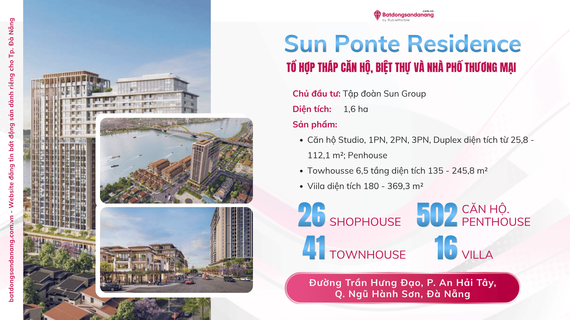 Sun Ponte Residence Đà Nẵng - 2 tỷ 300 triệu