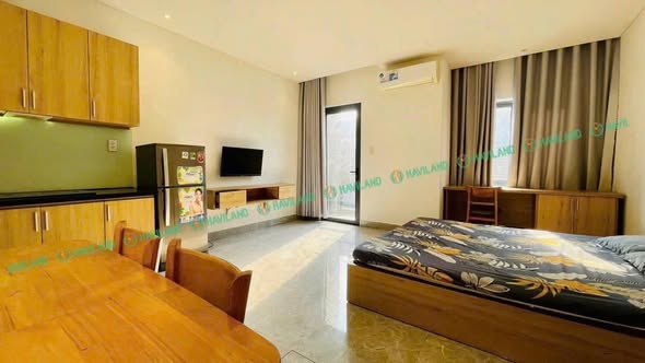 Căn hộ studio rộng, có ban công ở hoà xuân
